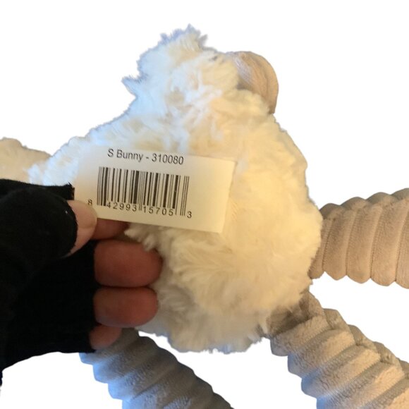 Walmart Plush Bunny Rabbit Toy With Floppy Pink Ears & Ribbed Legs 12" Easter - Picture 5 of 6